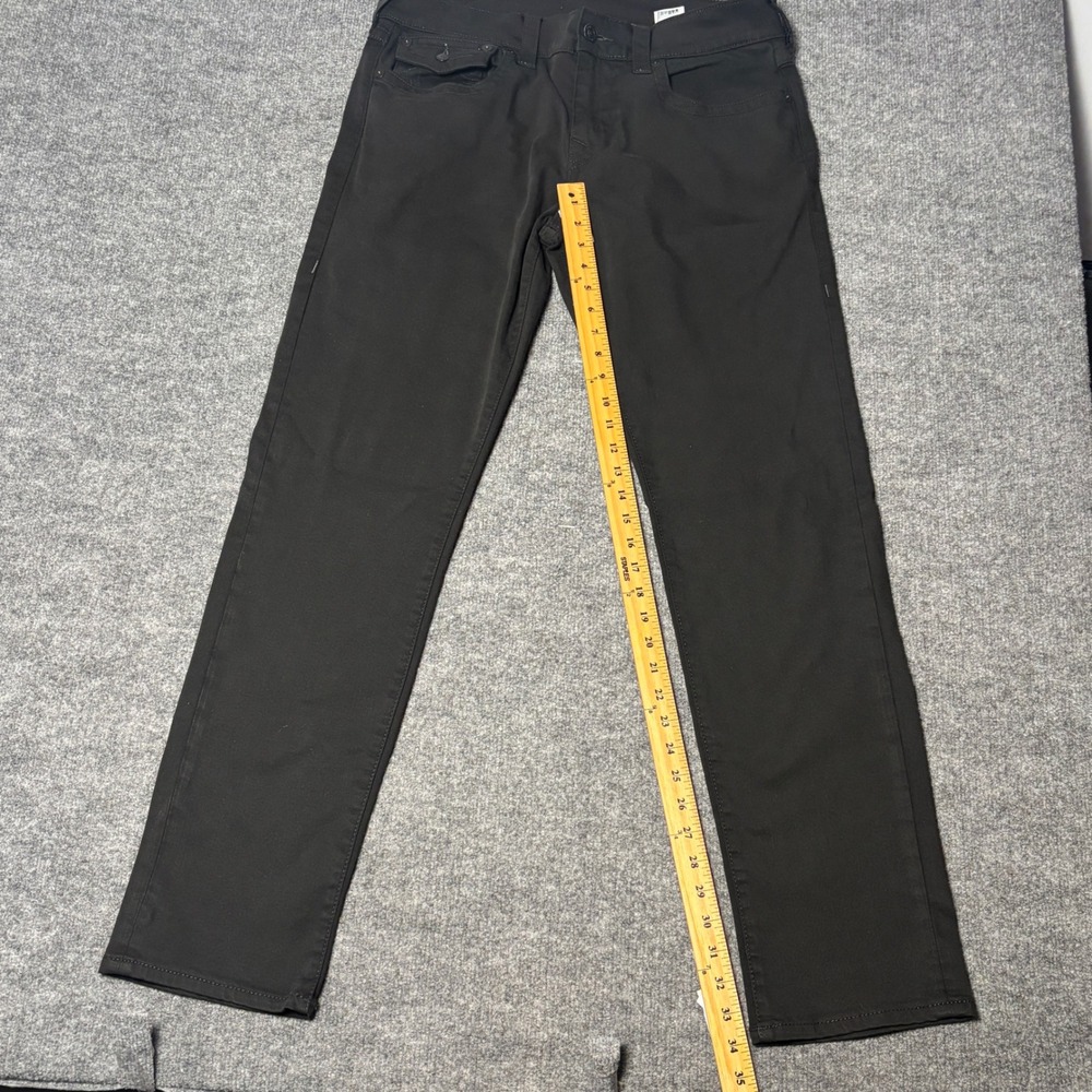 True Religion Jeans Mens 34 Black Geno Relaxed Slim Fit Stretch Denim Pants - Picture 15 of 16